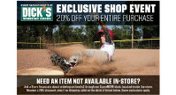 TODAY IS THE LAST DAY FOR DICK'S SPORTING GOODS COUPON DEAL