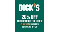 DICK'S SPORTING GOODS COUPON 20% OFF (April 11-14)